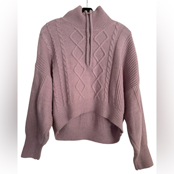 Urban Outfitters Lizzie Cable Knit Half Zip Pullover Sweater - Picture 5 of 8